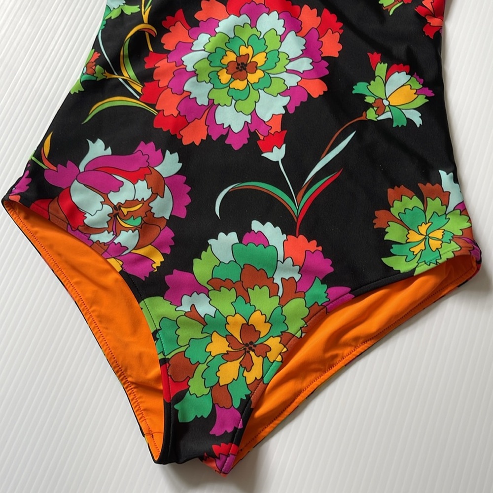 LadoubleJ roller girl swimsuit floral size extra small - Picture 8 of 14